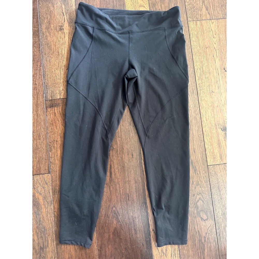 Patagonia Womens XL Black Worn Wear Active Leggings Yoga Tights Recycled Poly
